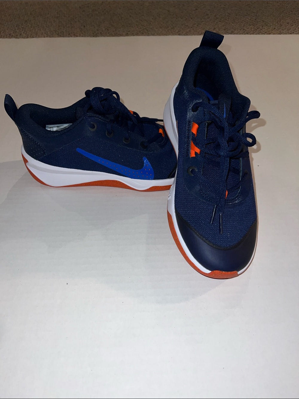 Nike Kids Navy with Orange and Blue Accent Sneakers
